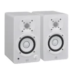 monitores de estudio Yamaha HS3 blancos, Yamaha HS3W, monitores activos para home studio, parlantes de estudio compactos