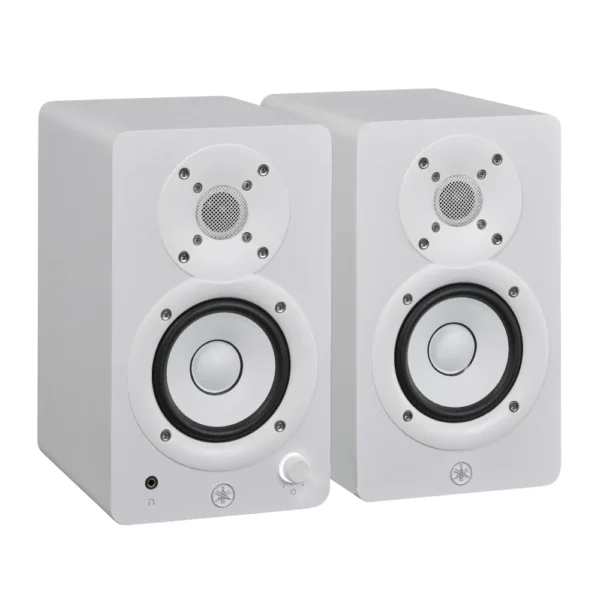 monitores de estudio Yamaha HS3 blancos, Yamaha HS3W, monitores activos para home studio, parlantes de estudio compactos