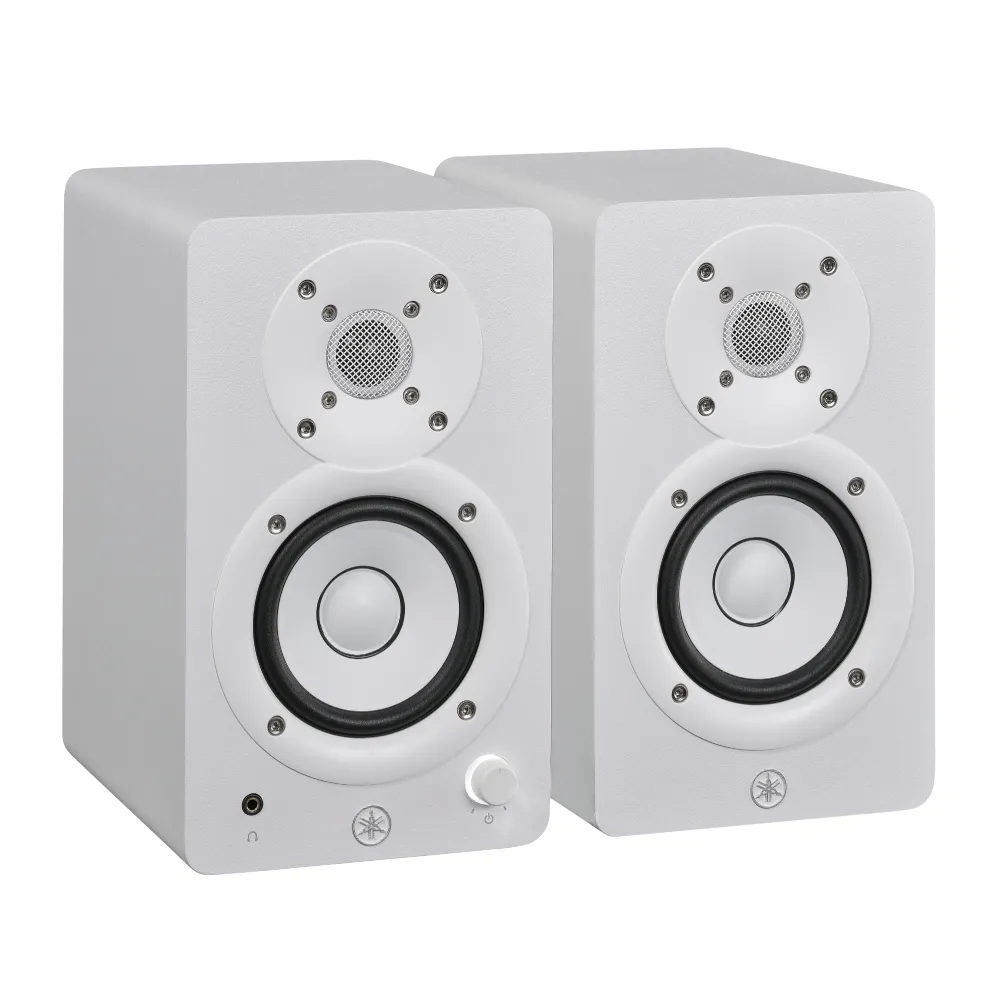 monitor-estudio-yamaha-hs3w-blanco-colombia monitores de estudio Yamaha HS3 blancos, Yamaha HS3W, monitores activos para home studio, parlantes de estudio compactos